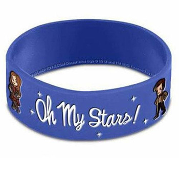 Doctor Who 11th Doctor and Amy Pond Oh My Stars! Blue Rubber Wristband Doctor Who 11th Doctor and Amy Pond Oh My Stars! Blue Rubber Wristband
