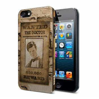 Doctor Who 11th Doctor Wanted Poster iPhone 5 Hard Cover Doctor Who 11th Doctor Wanted Poster iPhone 5 Hard Cover
