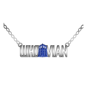 Doctor Who Whovian Pendant with TARDIS Necklace Doctor Who Whovian Pendant with TARDIS Necklace
