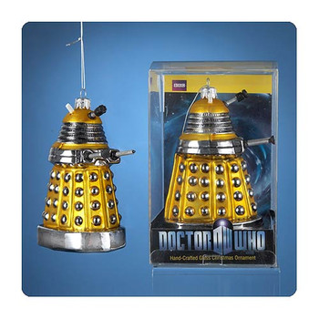Doctor Who 5-Inch Yellow Dalek Drone Christmas Ornament Doctor Who 5-Inch Yellow Dalek Drone Christmas Ornament