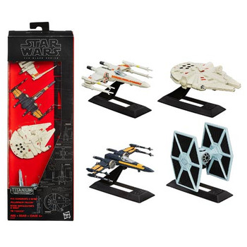 Star Wars: Episode VII - The Force Awakens The Black Series Titanium Series Die-Cast Metal Vehicles Gift Set Star Wars: Episode VII - The Force Awakens The Black Series Titanium Series Die-Cast Metal Vehicles Gift Set