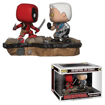 Marvel Deadpool VS Cable Pop! Vinyl Comic Moments Marvel Deadpool VS Cable Pop! Vinyl Comic Moments