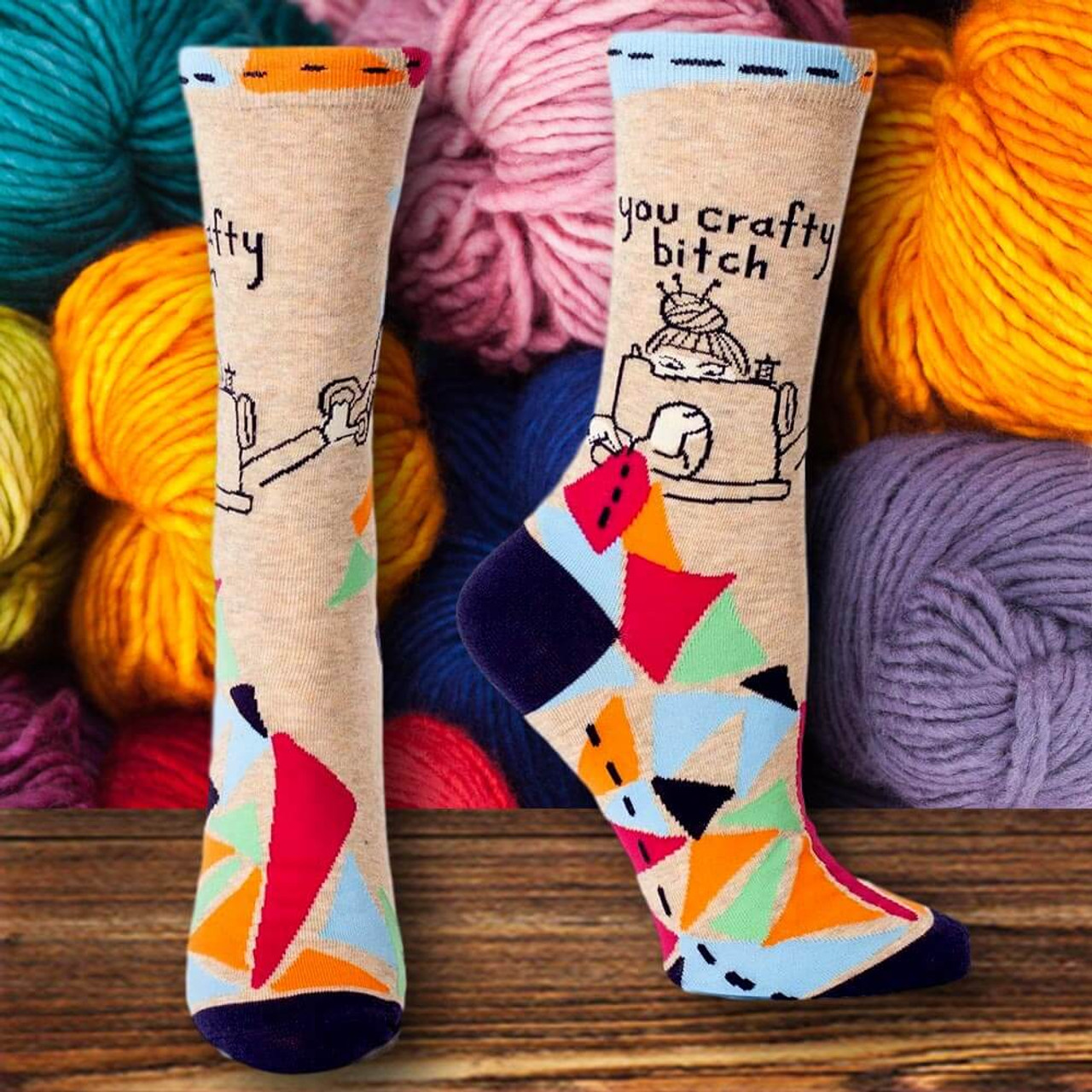 You Crafty Bitch Socks In Unique Just Arrived BlueQ Gifts