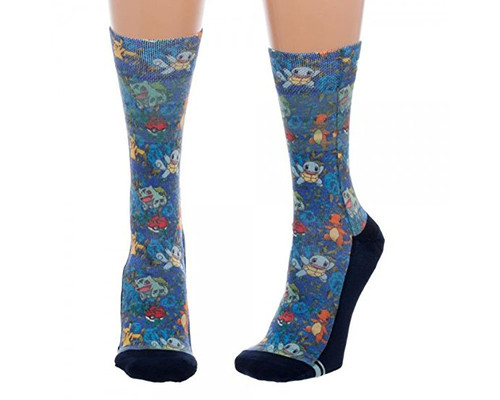 Pokémon Floral Sublimated Crew Socks