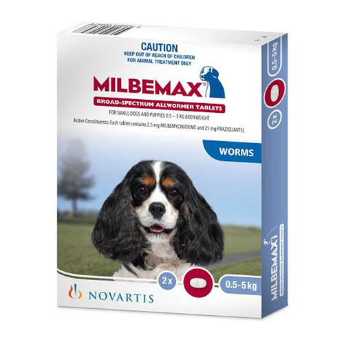 Milbemax Small Dogs Under 10 lbs 2 Tab Pack
