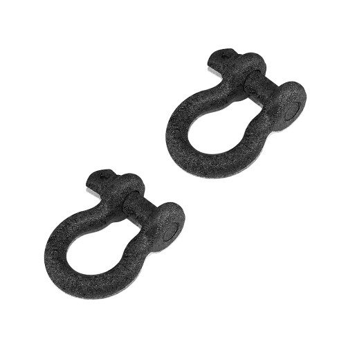 Set of Textured Black D-Rings