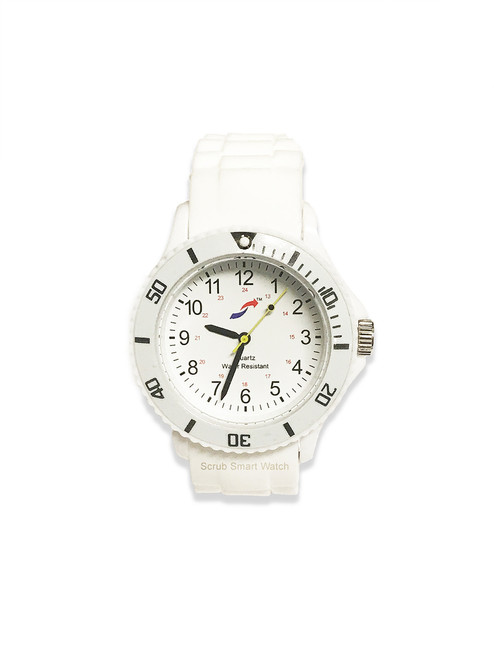 Scrub Smart Basics Watch for Nurses - White SW-W-100 Scrub Smart Basics Watch for Nurses - White SW-W-100