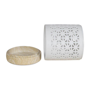 76775D White Ceramic Burner - Diamonds 76775D White Ceramic Burner - Diamonds