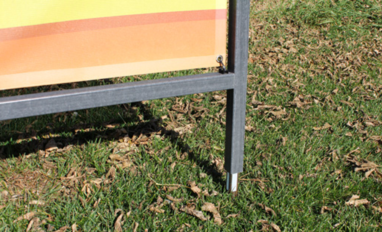 3 ft x 6 ft Outdoor Banner Stand In Ground Fiber Frame