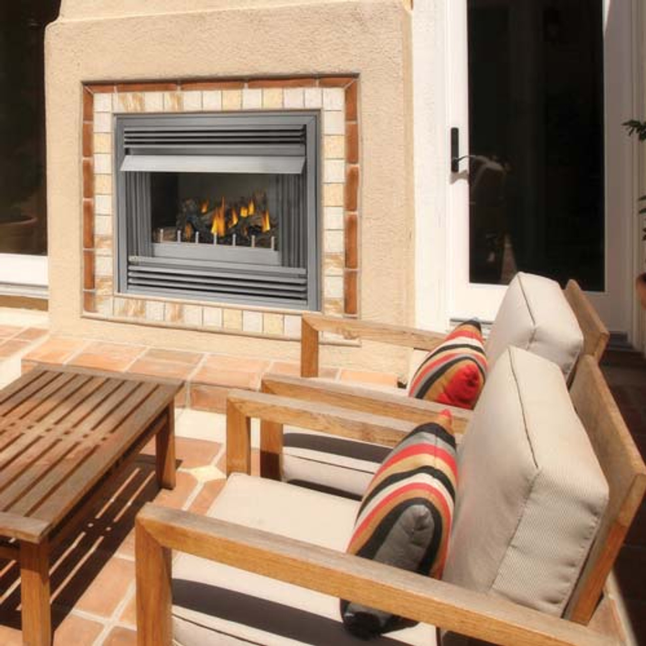 NAPOLEON GSS36 RIVERSIDE OUTDOOR GAS FIREPLACE STAINLESS STEEL BEST PRICES ON NAPOLEON OUTDOOR FIREPLACES AT FIREPLACESRUS.NET NAPOLEON GSS36N