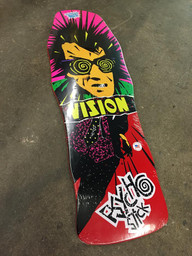 Vision Psycho Stick Old School Reissue Deck Red Dip 10" X 30"