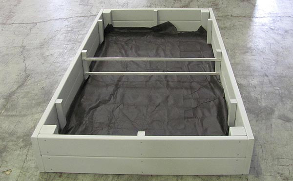 Recycled Plastic Raised Garden bed 4' x 8' x 16.5"