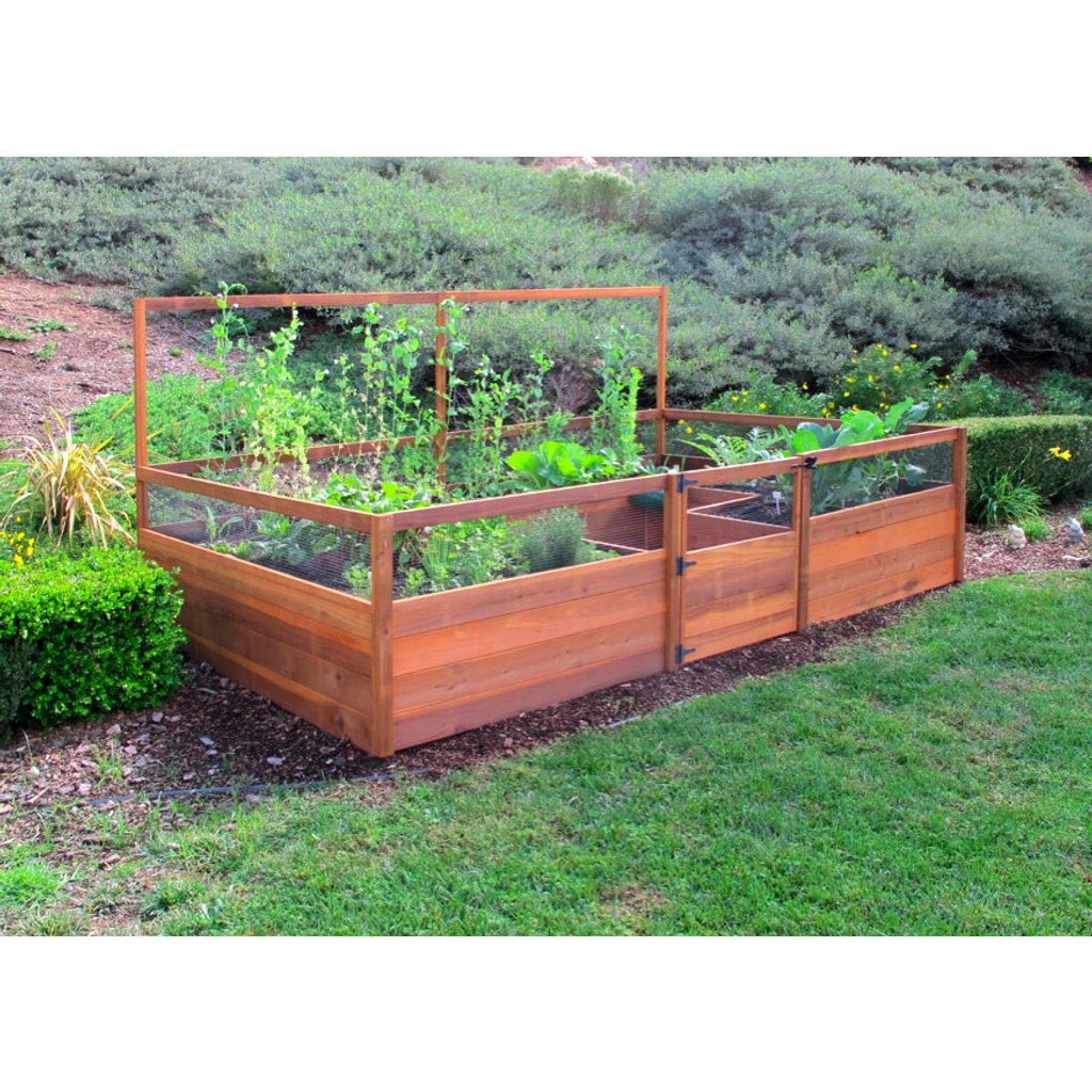 Cedar Complete Raised Garden Bed Kit - 8' x 12' x 20 ...