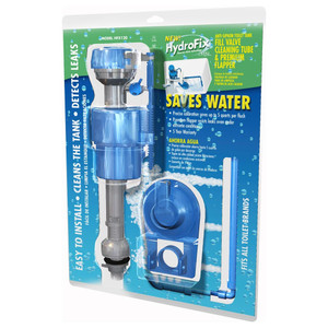 HydroFix Water Saving Toilet Fill Valve and Flapper Kit