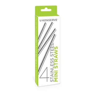 Stainless Steel Mini Straws 4-Pack