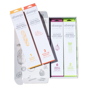 Abeego Gift Box - Reusable Beeswax Food Wraps