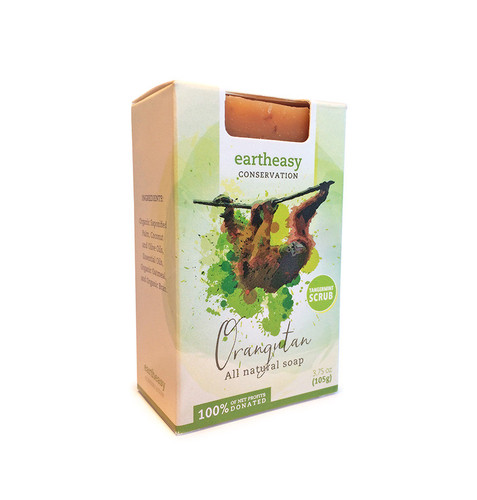 Eartheasy Orangutan Bar - Tangermint Scrub Soap