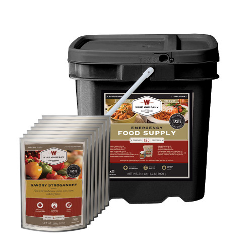 Emergency Food Supply Grab and Go Kit - 120 Servings (Entree Only)