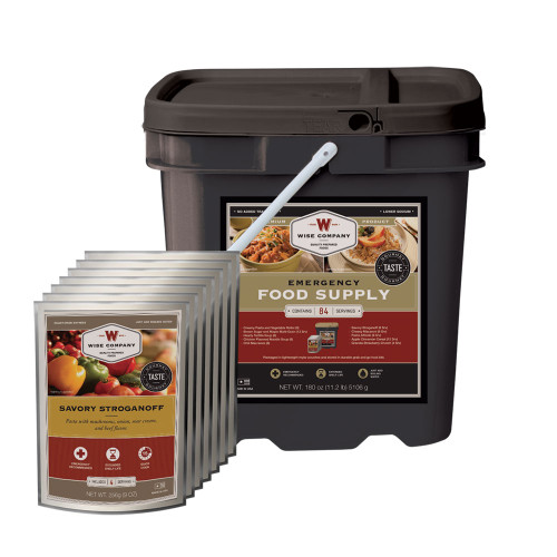 Emergency Food Supply Grab and Go Kit - 84 Servings (Breakfast and Entree)