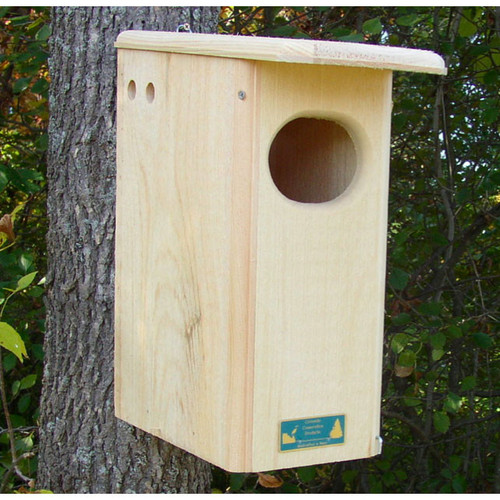 Natural Cedar Pagoda Bird Feeder Eartheasy.com