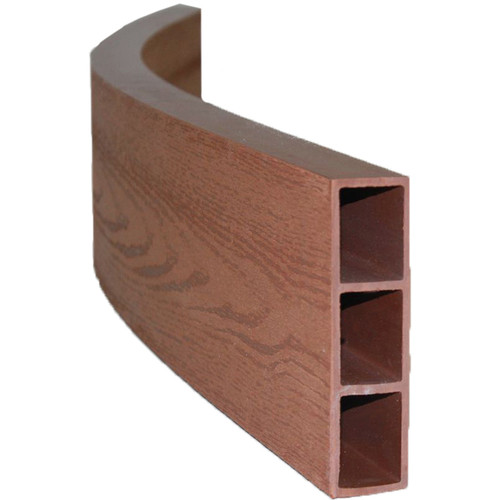 Wood Grain Curved Composite Timber - 4' Long