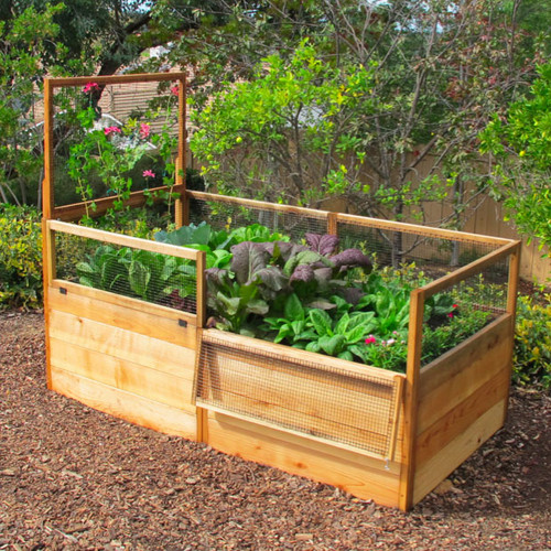 3' x 6' Raised Garden Bed with 1 Trellis