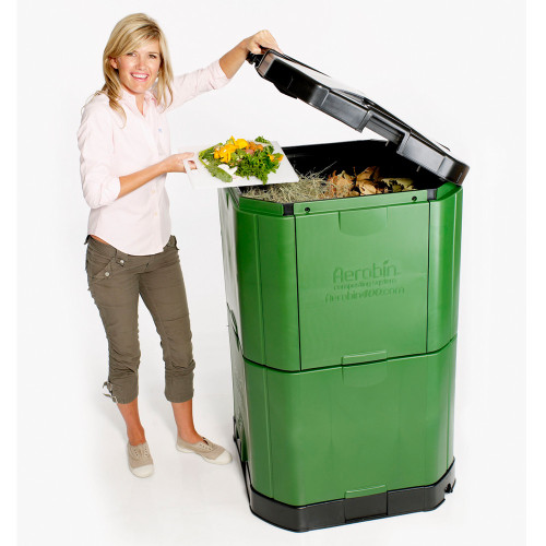 Aerobin 400 Insulated Composter - 15 Cubic Foot (112 Gallon) Compost Bin