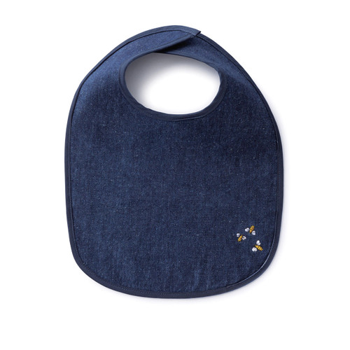 Hemp Denim Baby Bib