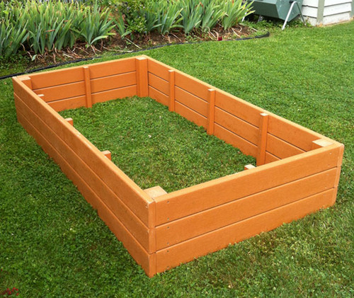 Recycled Plastic Raised Garden bed - 4' x 8' x 16.5 ...