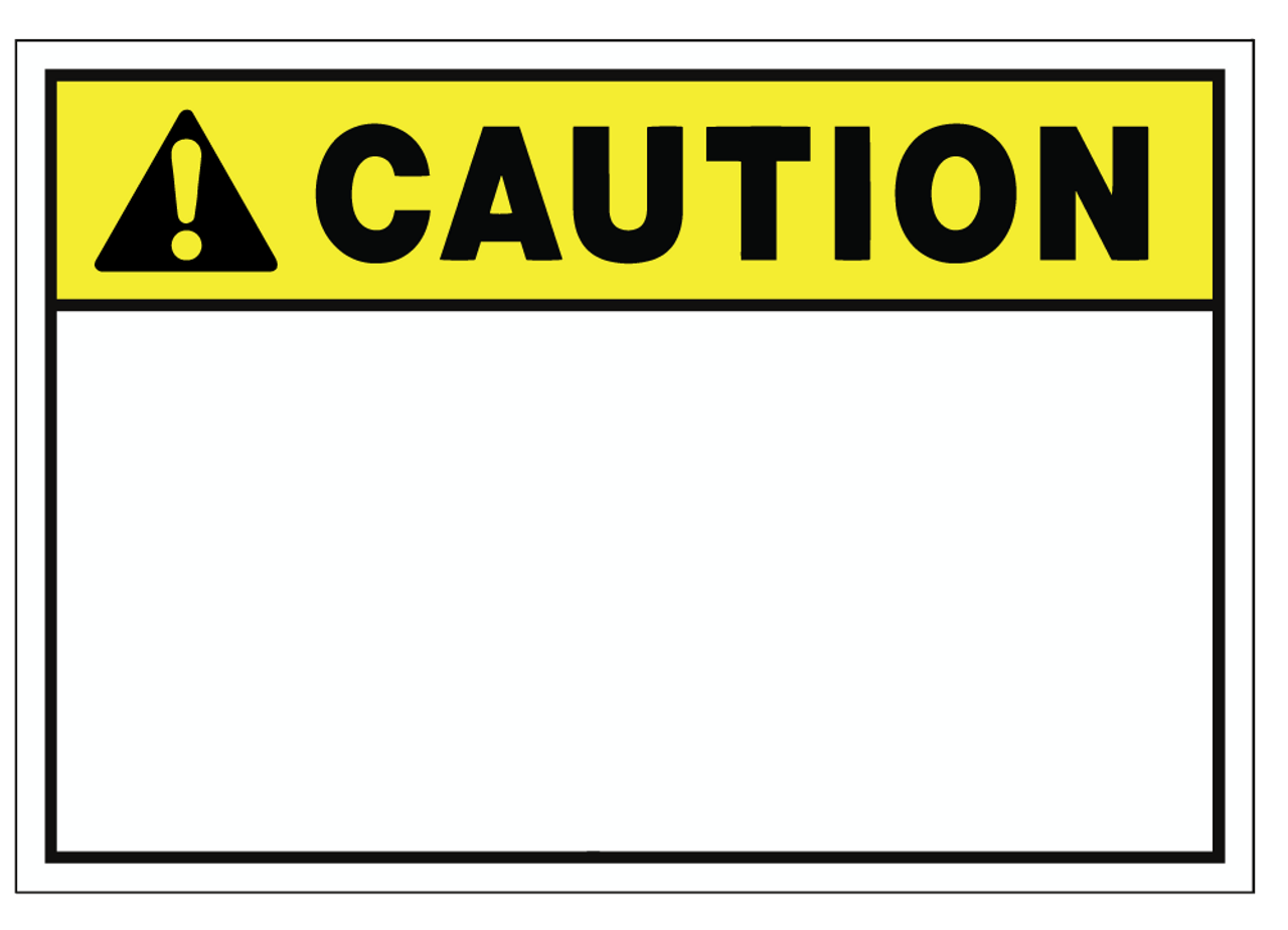 Editable Warning Sign Template Word