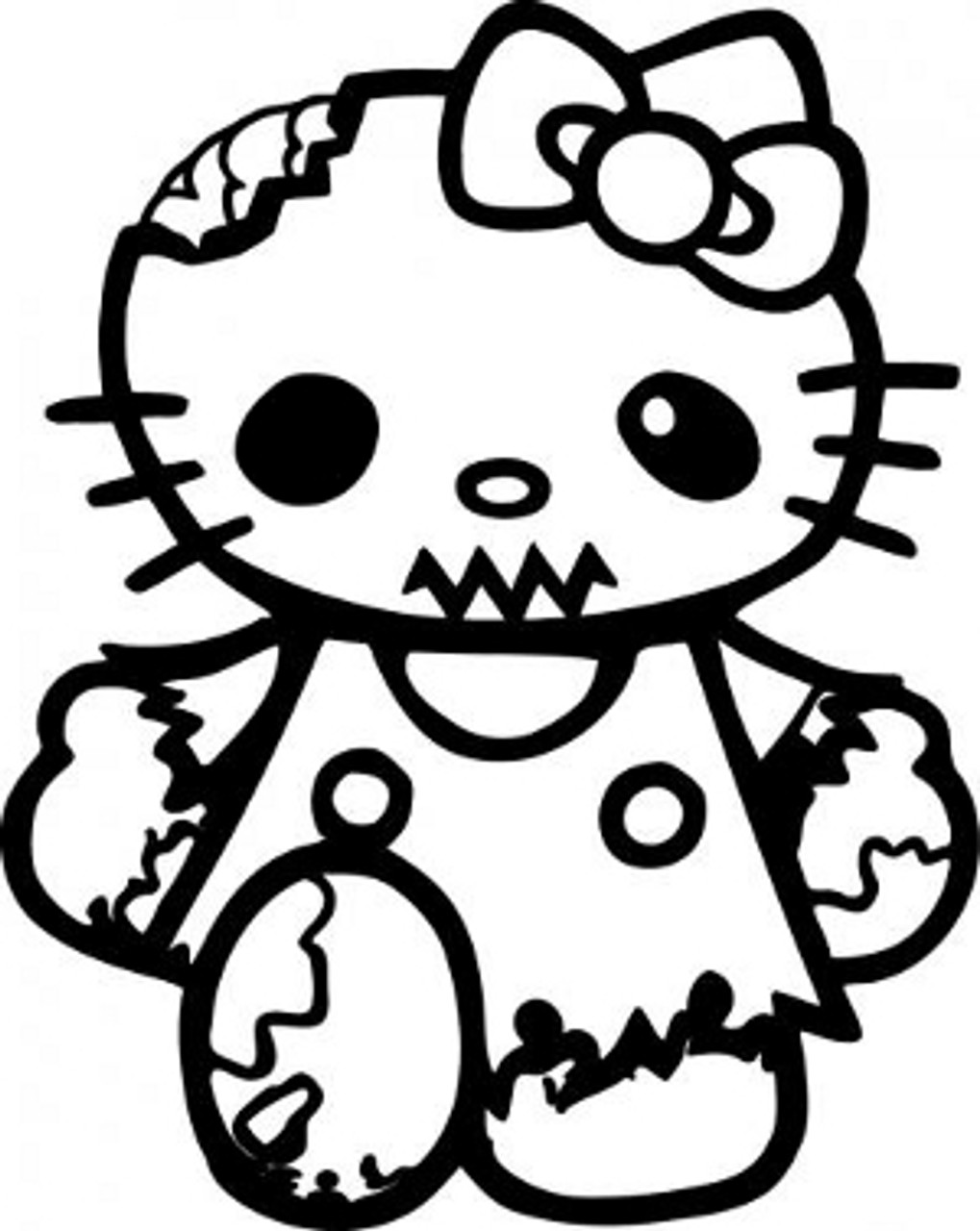 Hello Kitty Zombie Decal