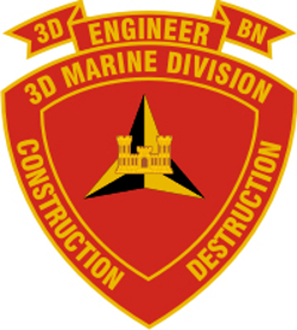 USMC 3rd Engineer Battalion 3rd Marine Division Sticker