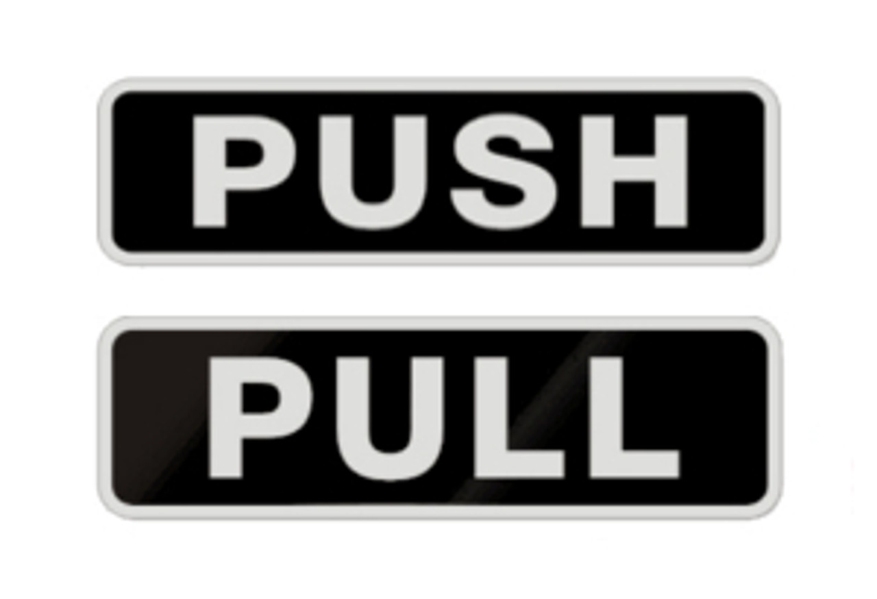 Push Pull Door Stickers