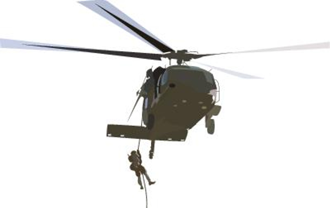 MH-60G Pave Hawk Fast Rope Extraction (Color)