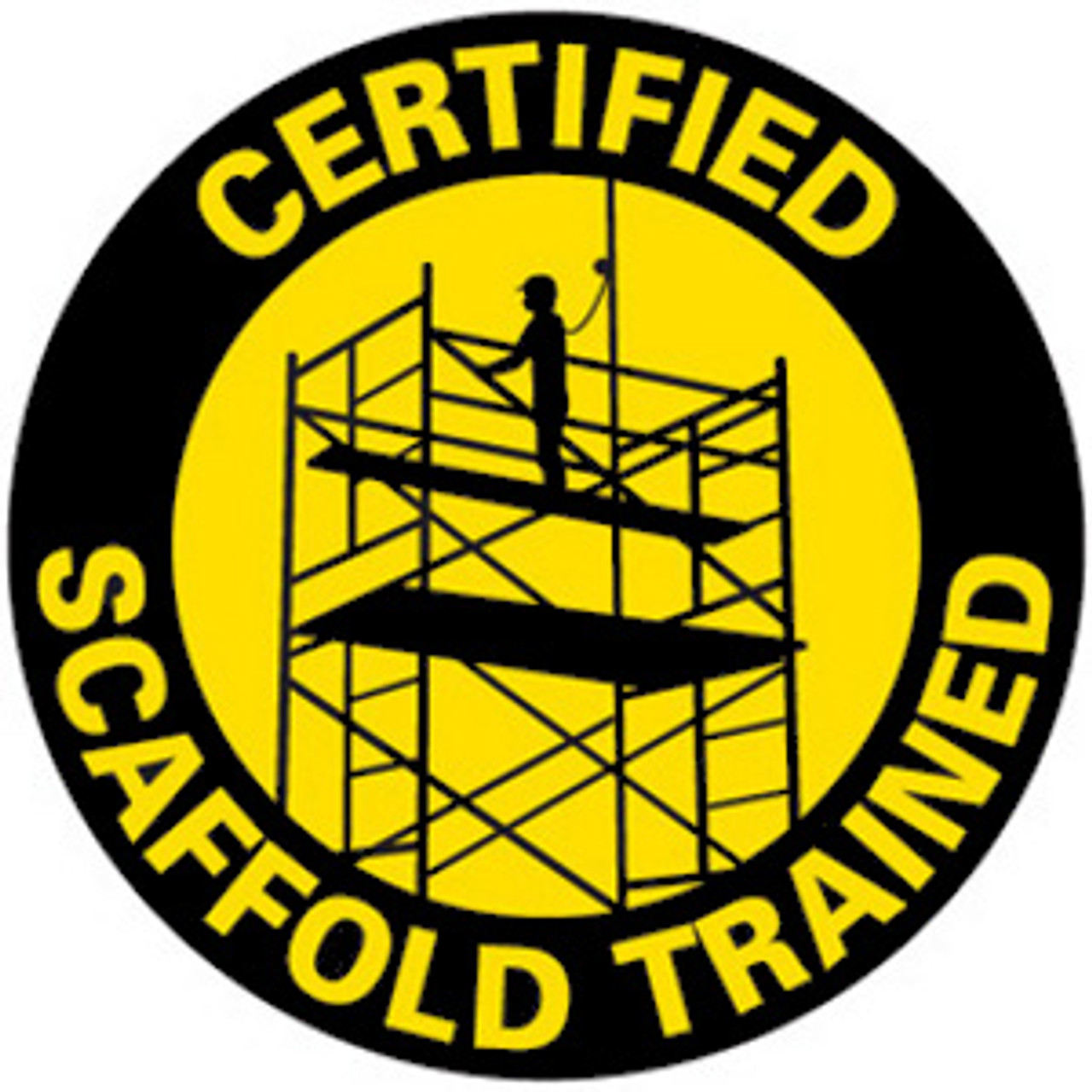 Certified Scaffold Trained (Black and Yellow)