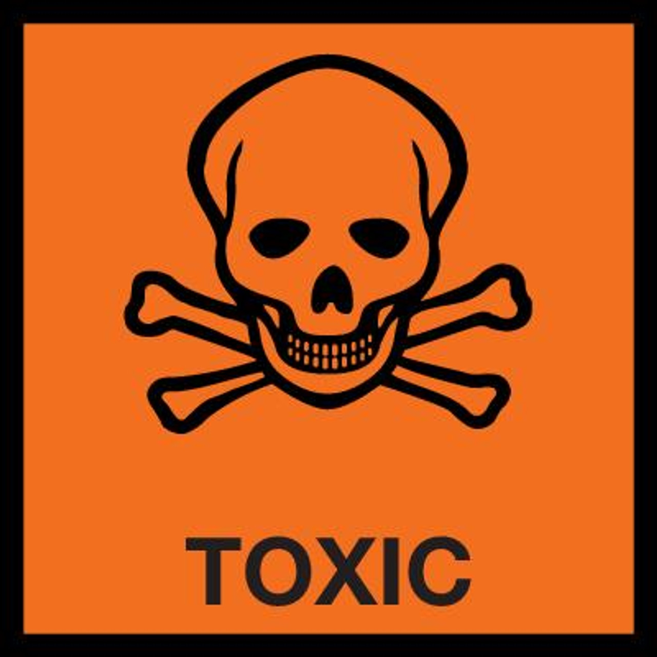 Toxic Hazard Label