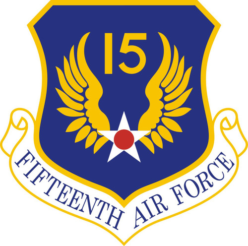 USAF 15th Shield Emblem USAF 15th Shield Emblem