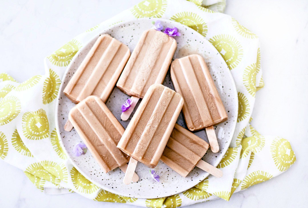 Coconut Thai Iced Tea Pops by Killing Thyme