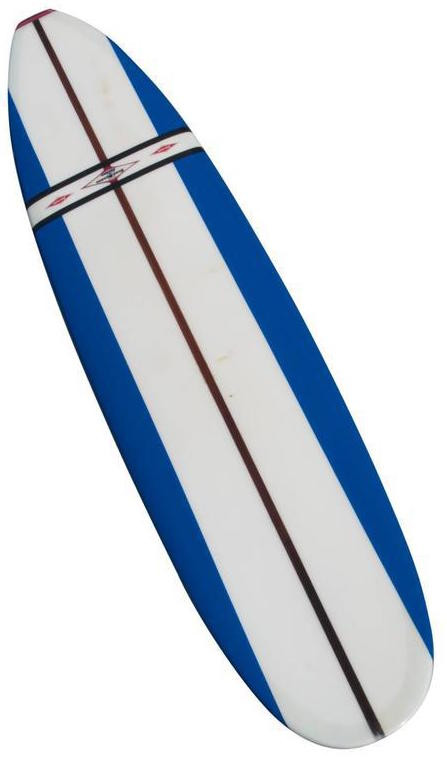 jacobs surfboard fully restored blue white and red early 1960s