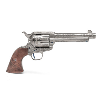 Single Action Revolver Nickel Plated C-Coverage Engraving Single Action Revolver Nickel Plated C-Coverage Engraving