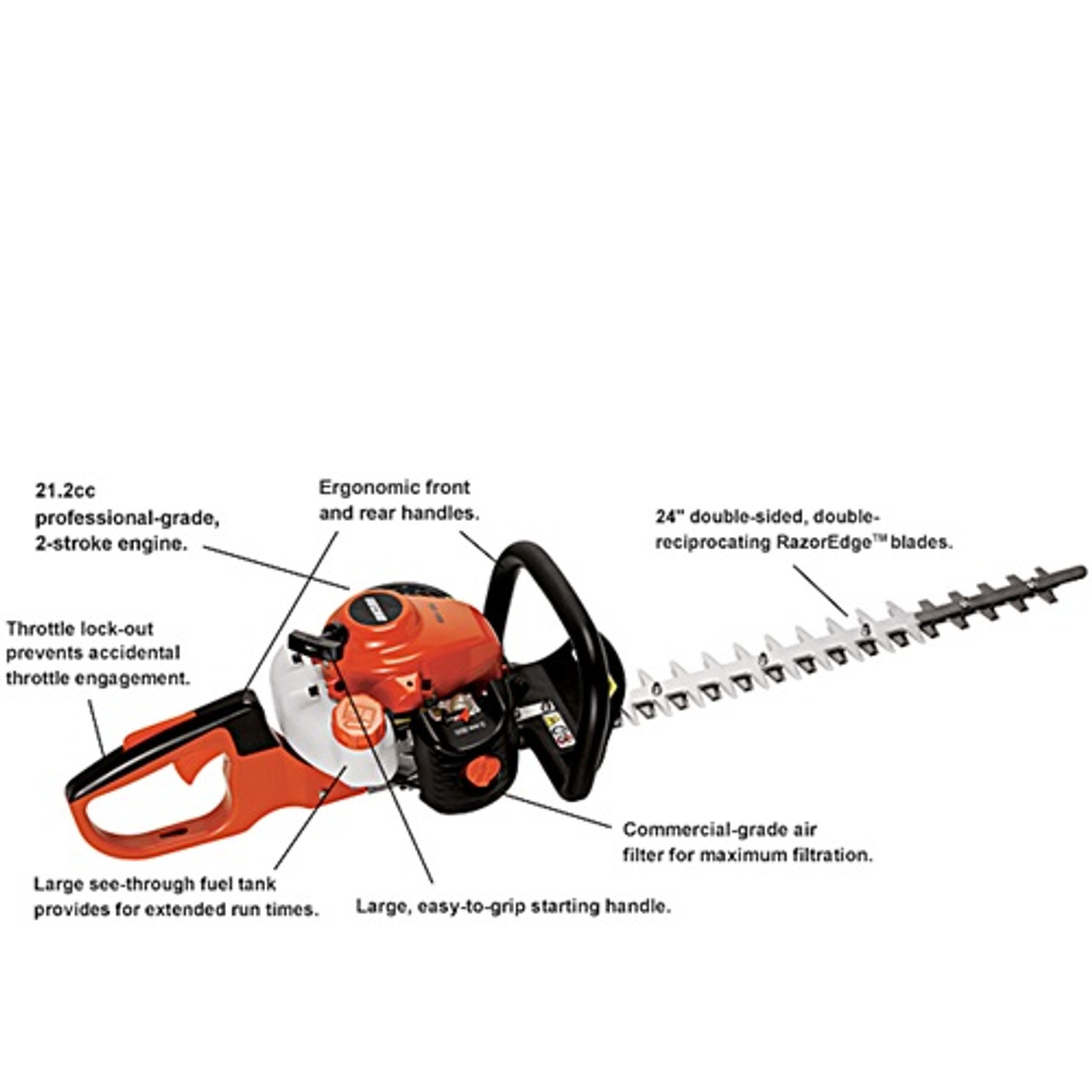 Hedge Trimmer, 24", Gas Holmes Rental Station