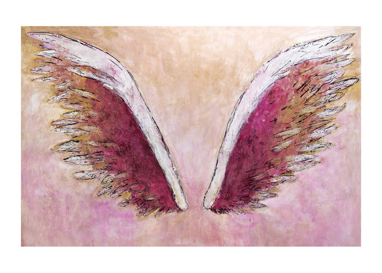 Wings on Pink by Colette Miller