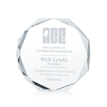 Octagon Paperweight Acrylic Award Octagon Paperweight Acrylic Award