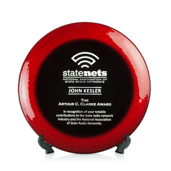 Allure Art Glass Award - Red Allure Art Glass Award - Red