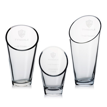 Elliptical Crystal Award Vase Elliptical Crystal Award Vase
