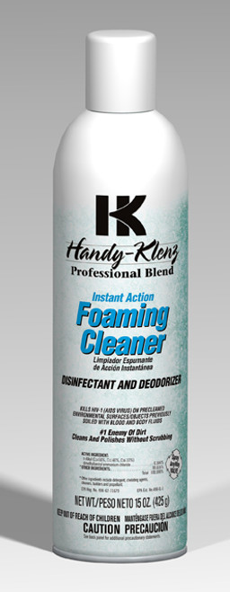 DISINFECTANT INSTANT AEROSOL FOAM CLEANER 15 OZ 12/CS DISINFECTANT INSTANT AEROSOL FOAM CLEANER 15 OZ 12/CS