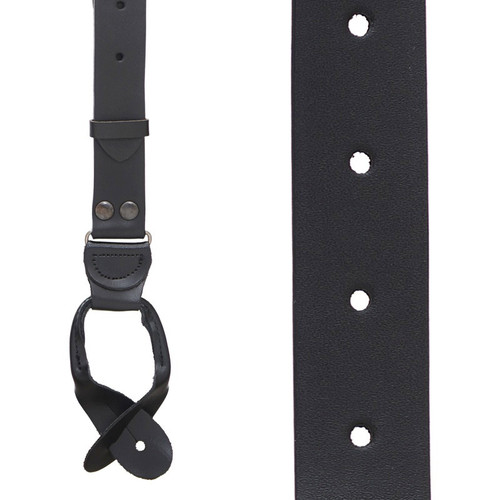 BUCKLE STRAP Leather Suspenders - BUTTON | SuspenderStore
