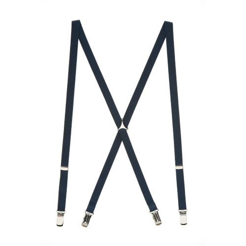 Navy Blue THIN Matte Suspenders|SuspenderStore