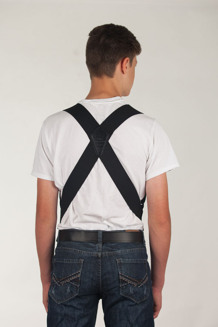 Perry Side Clip Belt Clip Suspenders for Men, 2Inch SuspenderStore