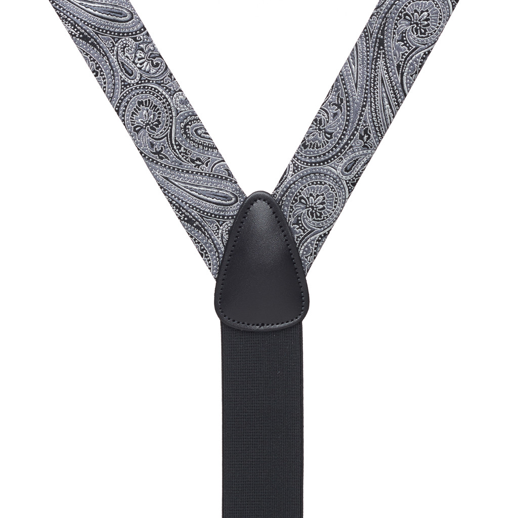 FORMAL PAISLEY Silk Tuxedo Suspenders | SuspenderStore